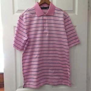Bobby Jones Golf Polo Pink Striped